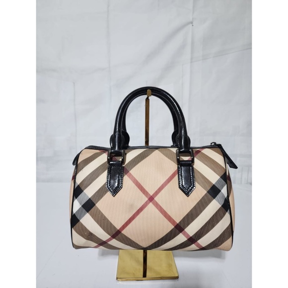 Authentic Burberry Nova Check PVC and Patent Leather Chester Boston Bag - Picture 11 of 15